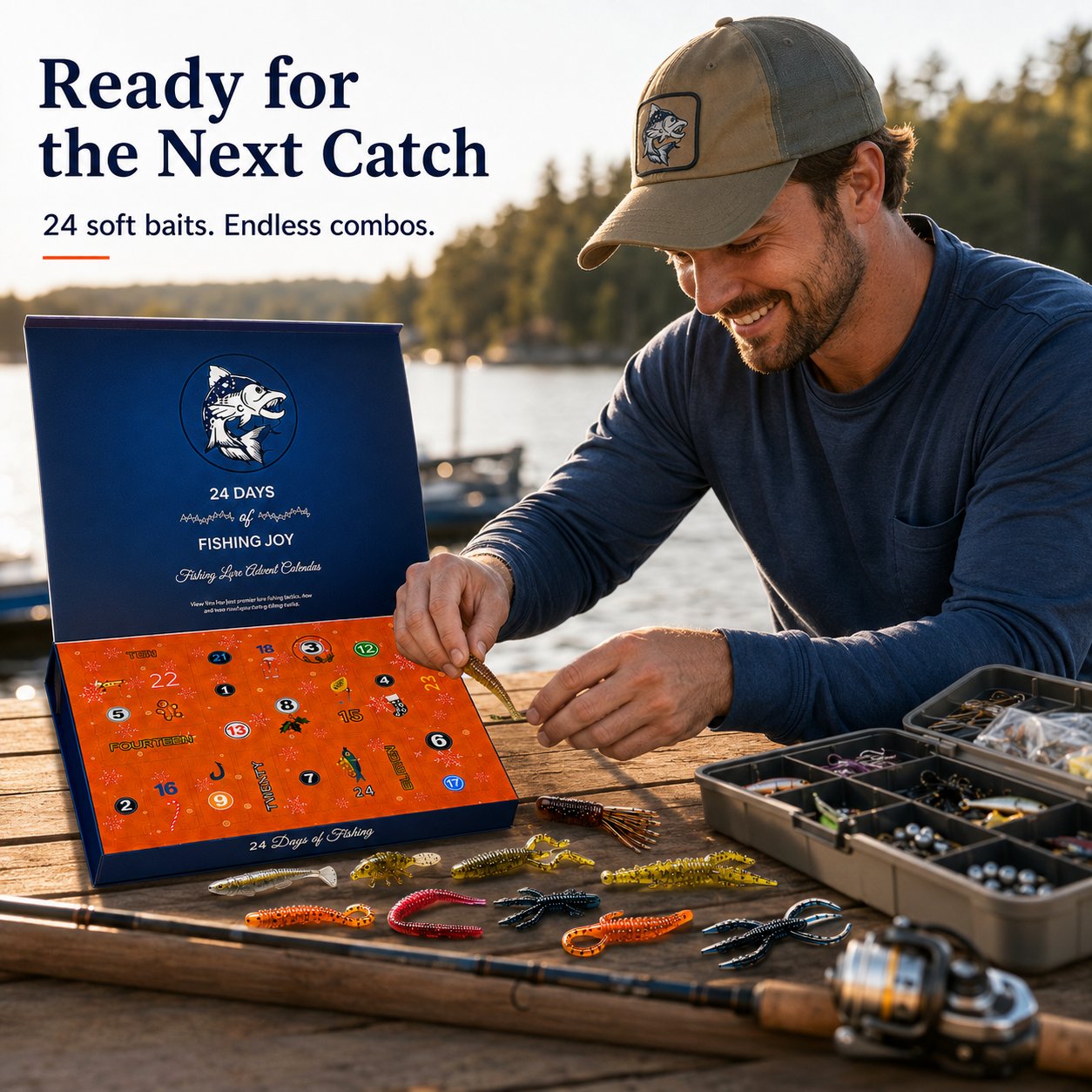 🎣🎄 Christmas Fishing Lures Advent Calendar – Limited Release!