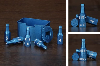 🍺 Metal Beer Bottle Dice Set – The Ultimate RPG Dice Collection 🎲