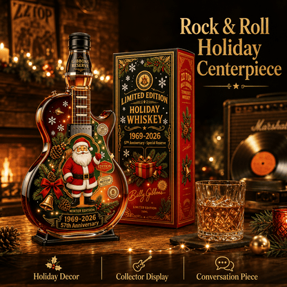 🎸🎄 Rockin’ Christmas Guitar Collector Display – 1969–2026 Anniversary Edition