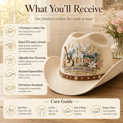 ⏳ Last Day 49% OFF – 🤠 Queen of Country 1946–2026 Tribute Cowboy Hat Collection | Premium Embroidered Western Hats With Guitar, Floral, Rhinestone & Country Music Legacy Designs 🎸✨