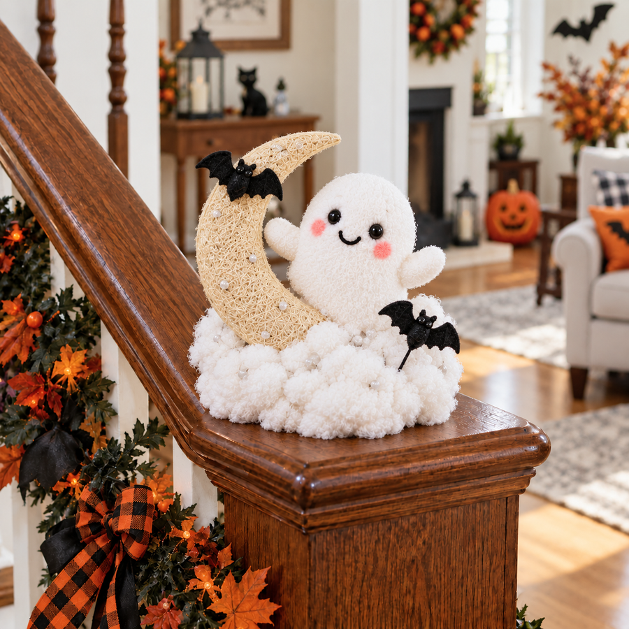 Moonlight Bat Halloween ghost decor
