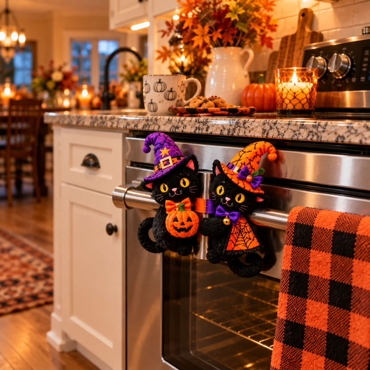Halloween Handle Huggers – Plush Fridge, Rail & Hook Decorations
