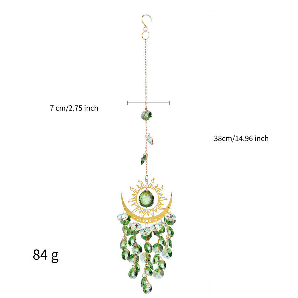 🌈Sunburst Crystal Light Catcher – Handmade Bohemian Style Light Catcher