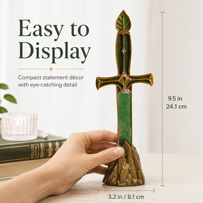 Enchanted Relic Glow Sword – Mystical Fantasy Light-Up Display Decor