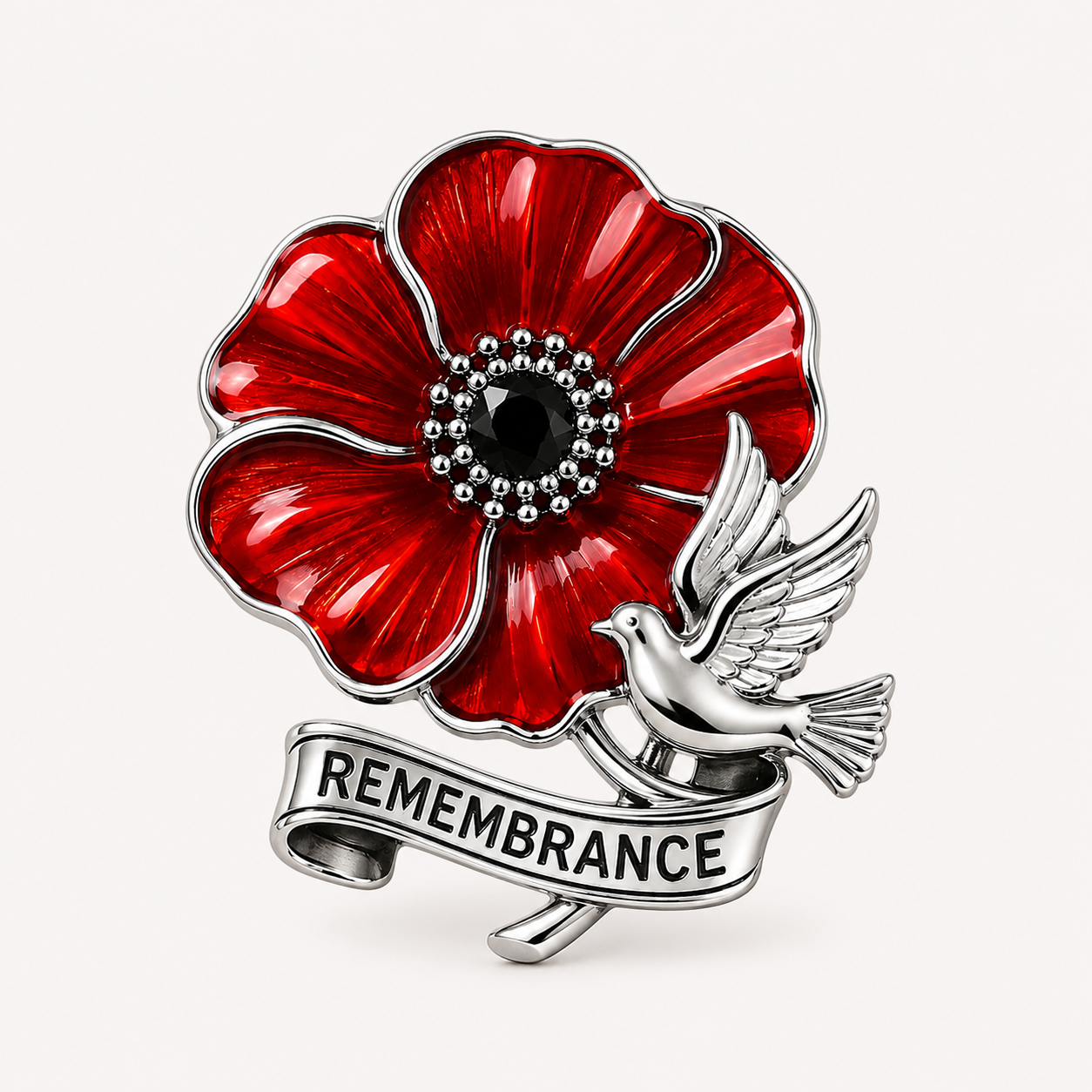 VE Day 80th Anniversary Poppy Brooch