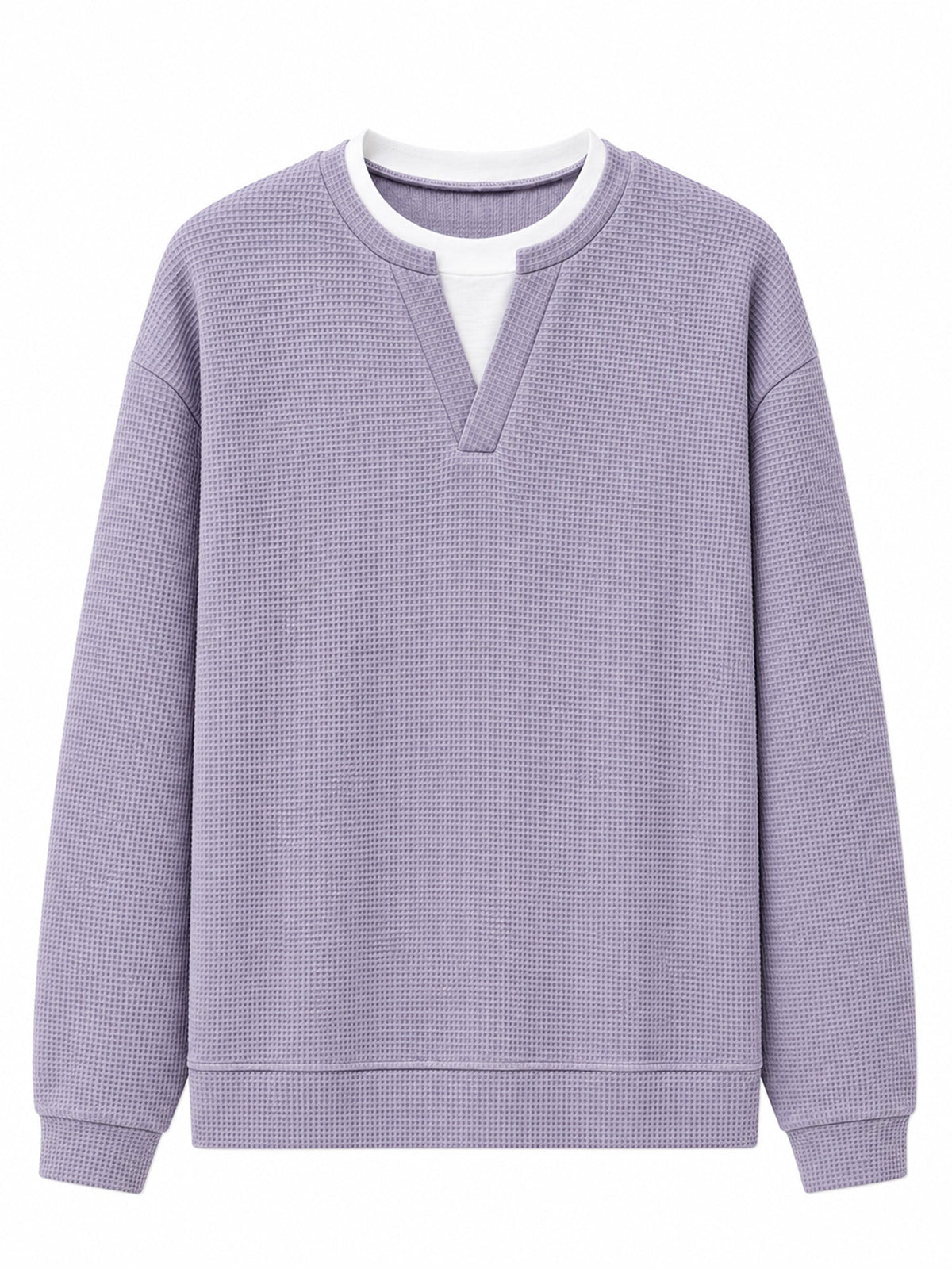 Layered Comfort Waffle Tee