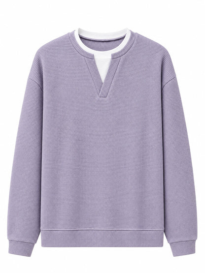 Layered Comfort Waffle Tee