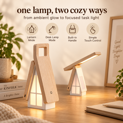 CozyGlow 2-in-1 Portable Lantern & Desk Lamp