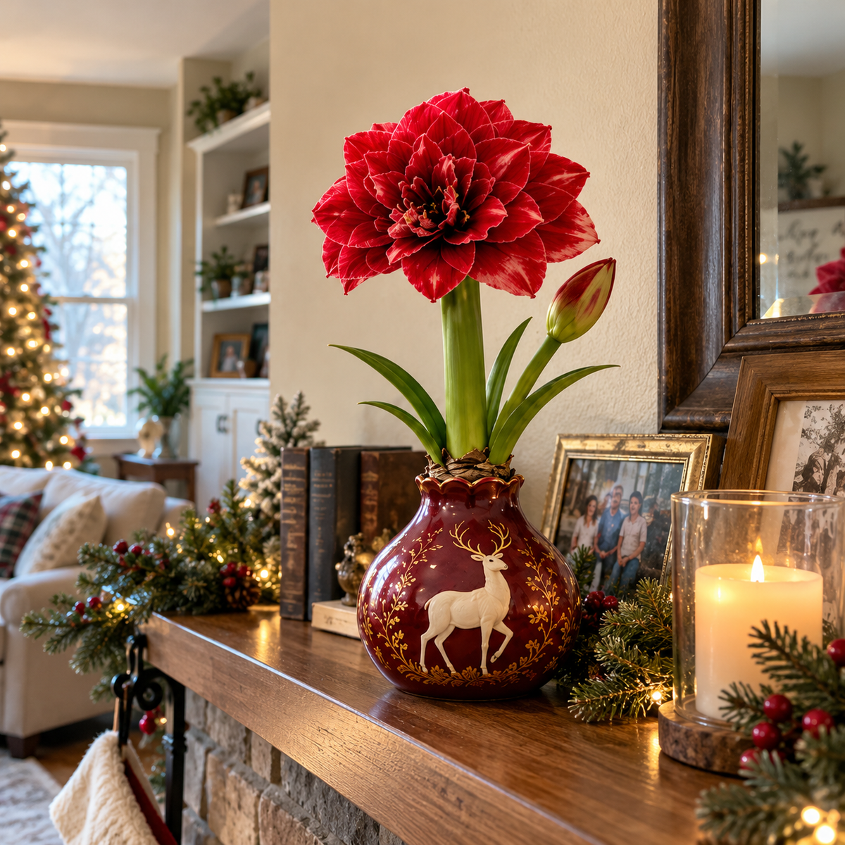 Grow Your Own Amaryllis – Blooming Gift Pot with Decorative Animal Vase