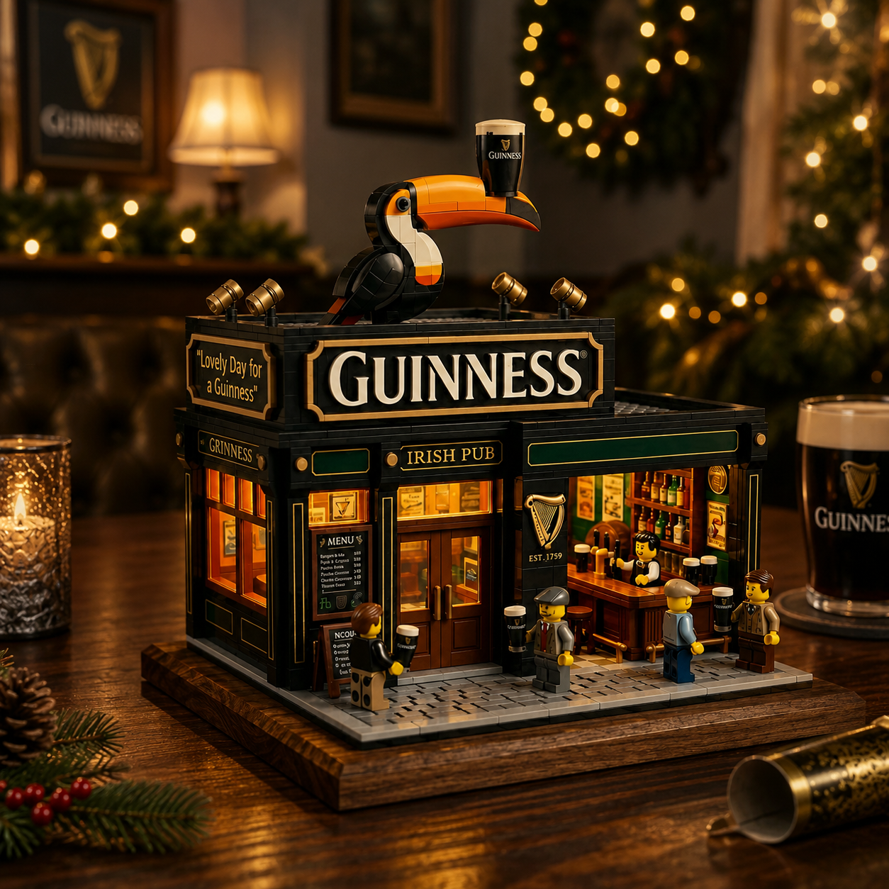 🍺Guinness Irish Pub Collector Edition Building Blocks Set