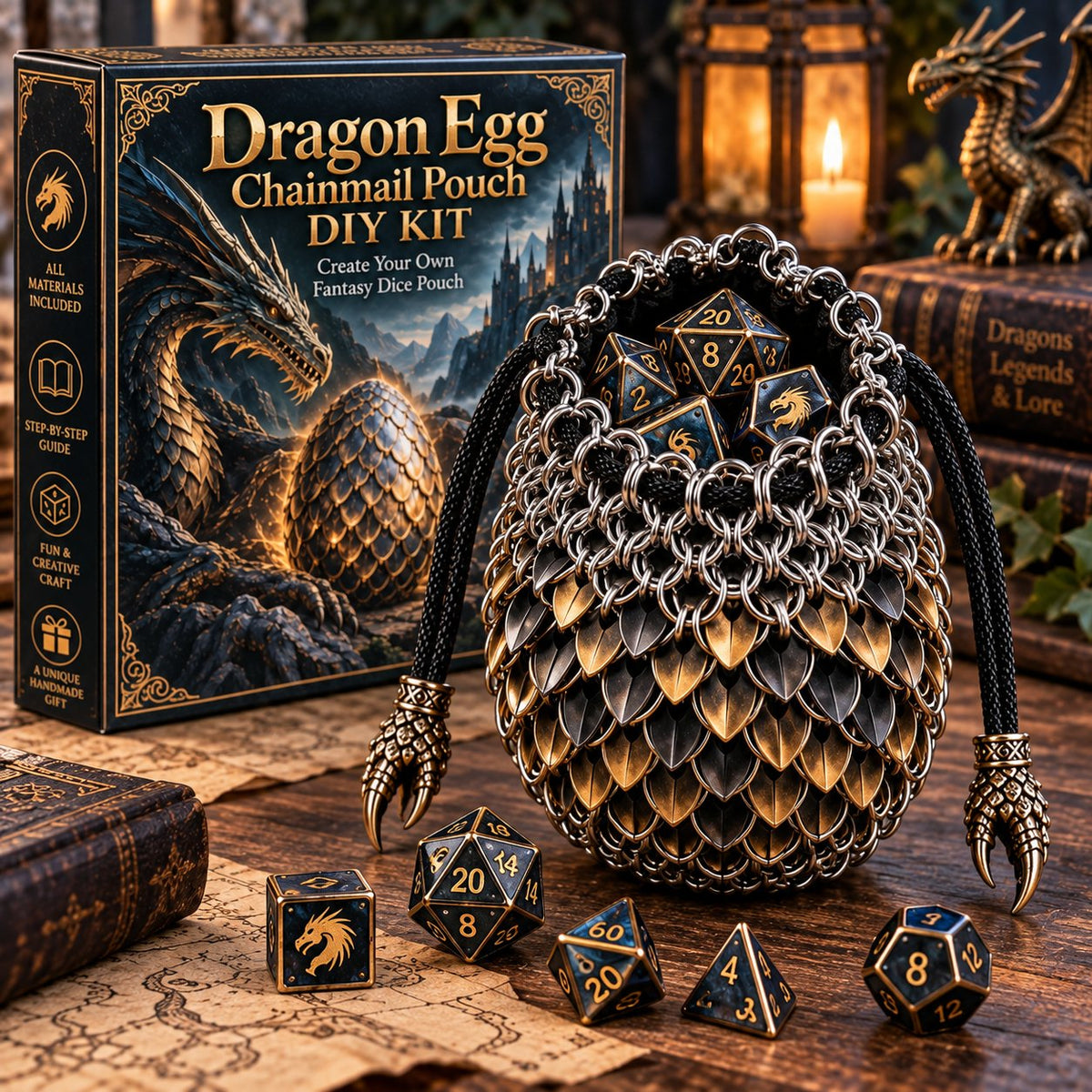 🔥🐉Dragonkeeper’s Pouch – DIY Craft Kit