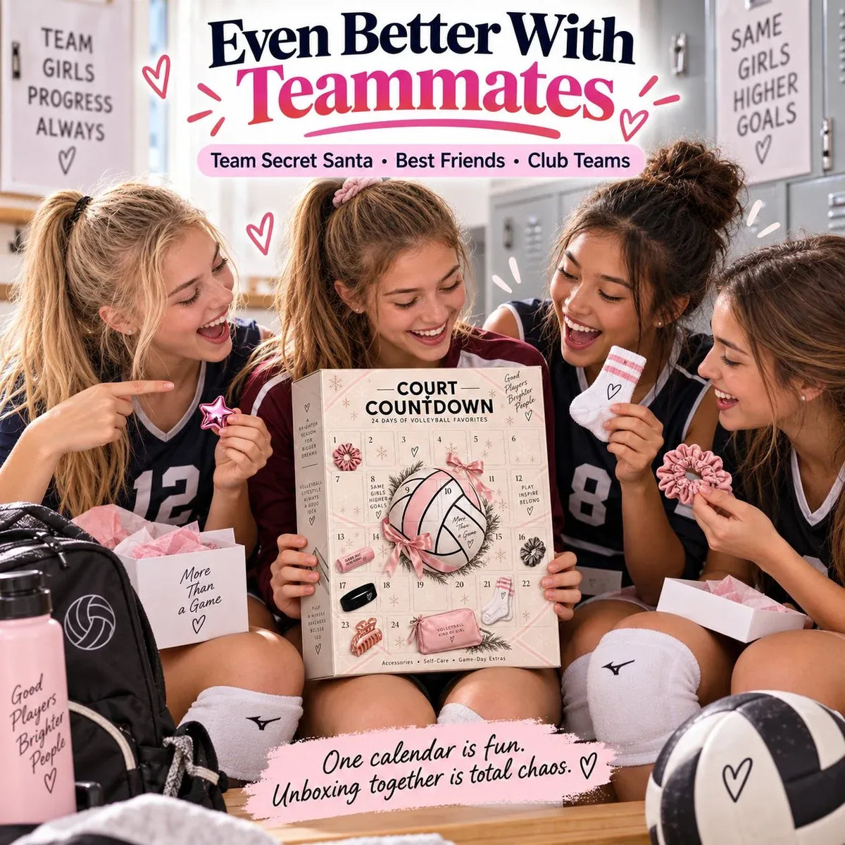 ⏳ Last Day 49% OFF – 🏐 2026 Volleyball Advent Calendar | 24 Mystery Doors with Sporty Surprises for Players & Volleyball Fans 🎁