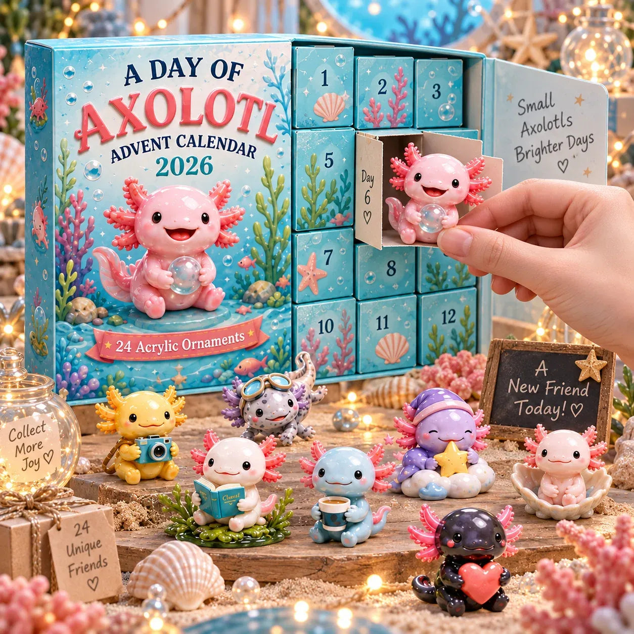 🎄CHRISTMAS KICKOFF 49% OFF - A Day Of Axolotl Advent Calendar 2026