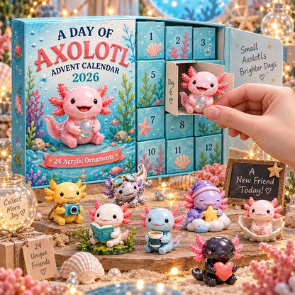 🎄CHRISTMAS KICKOFF 49% OFF - A Day Of Axolotl Advent Calendar 2026