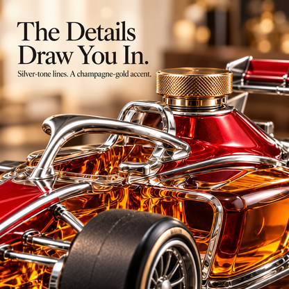 Open-Wheel Racing Car Whiskey Decanter – Collector Bottle & Gift for Motorsport Fans