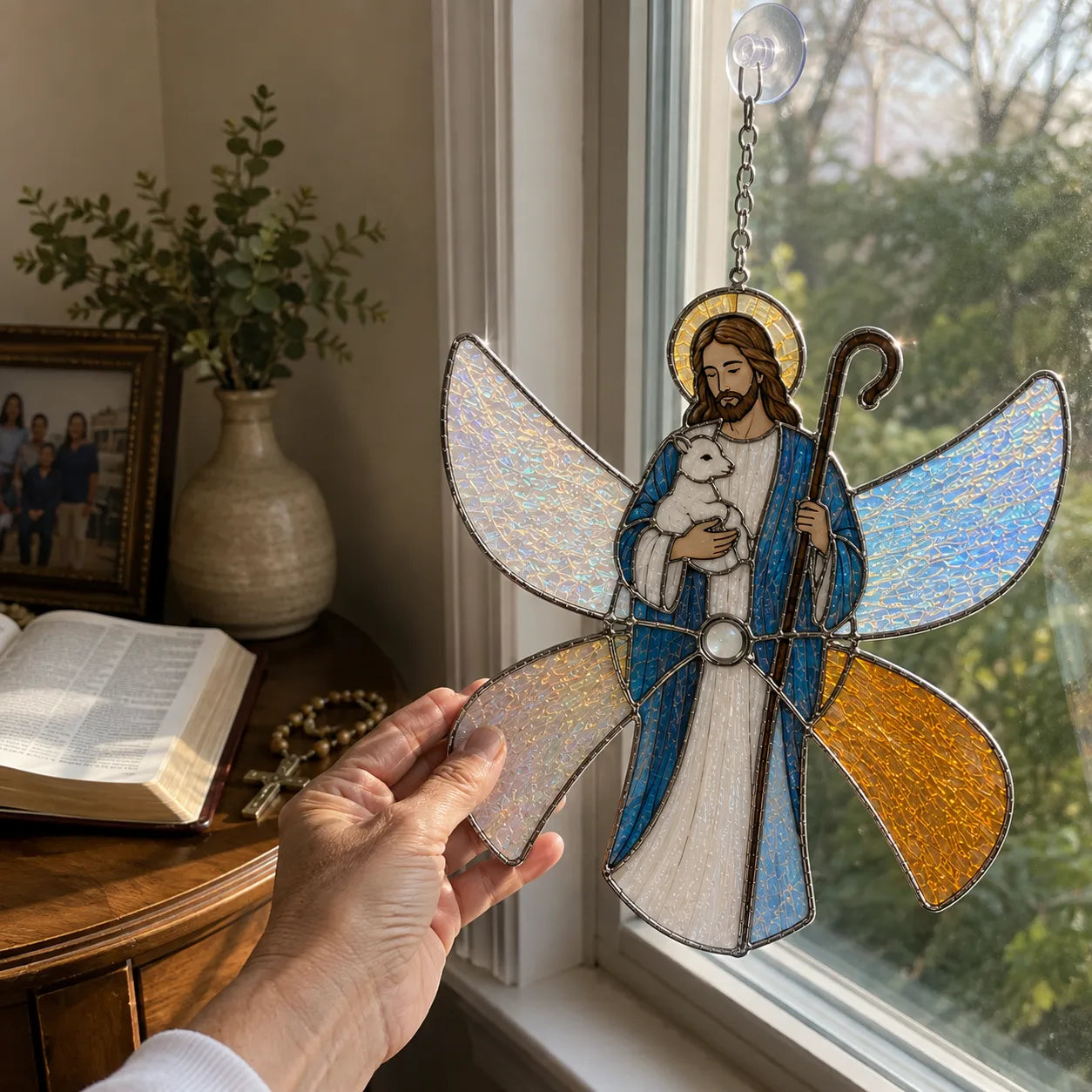 ⏳ Last Day 49% OFF – ✝️ Beginner-Friendly 3D Christian Iridescent Suncatcher DIY Kit | 6 Faith-Inspired Designs with Glass-Style Panels, Metal Frames, Hanging Chain, Tools & Step-by-Step Guide Included 💕