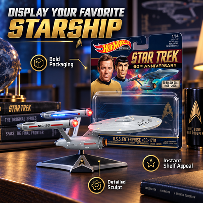 🖖 STAR TREK 60TH ANNIVERSARY U.S.S. ENTERPRISE NCC-1701 COLLECTIBLE