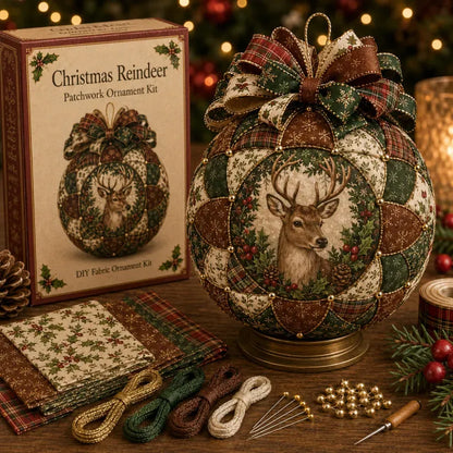 🔥LAST DAY 50% OFF - 🎄Christmas Classics Patchwork Ornament DIY Kit