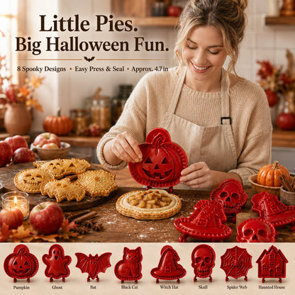 8-Piece Halloween Mini Hand Pie Mold Set