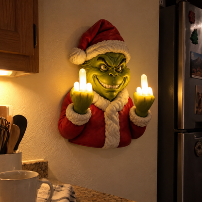 Grump LED Christmas Wall Light – Small Glow, Big Attitude