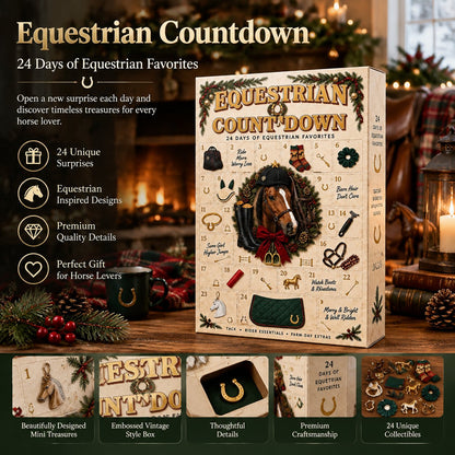 🐴24 Days Equestrian Countdown Advent Calendar | Horse Riding Gear Christmas Gift for Horse Lovers