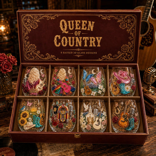 🎸✨ Queen of Country 1946–2026 3D Glass Collection