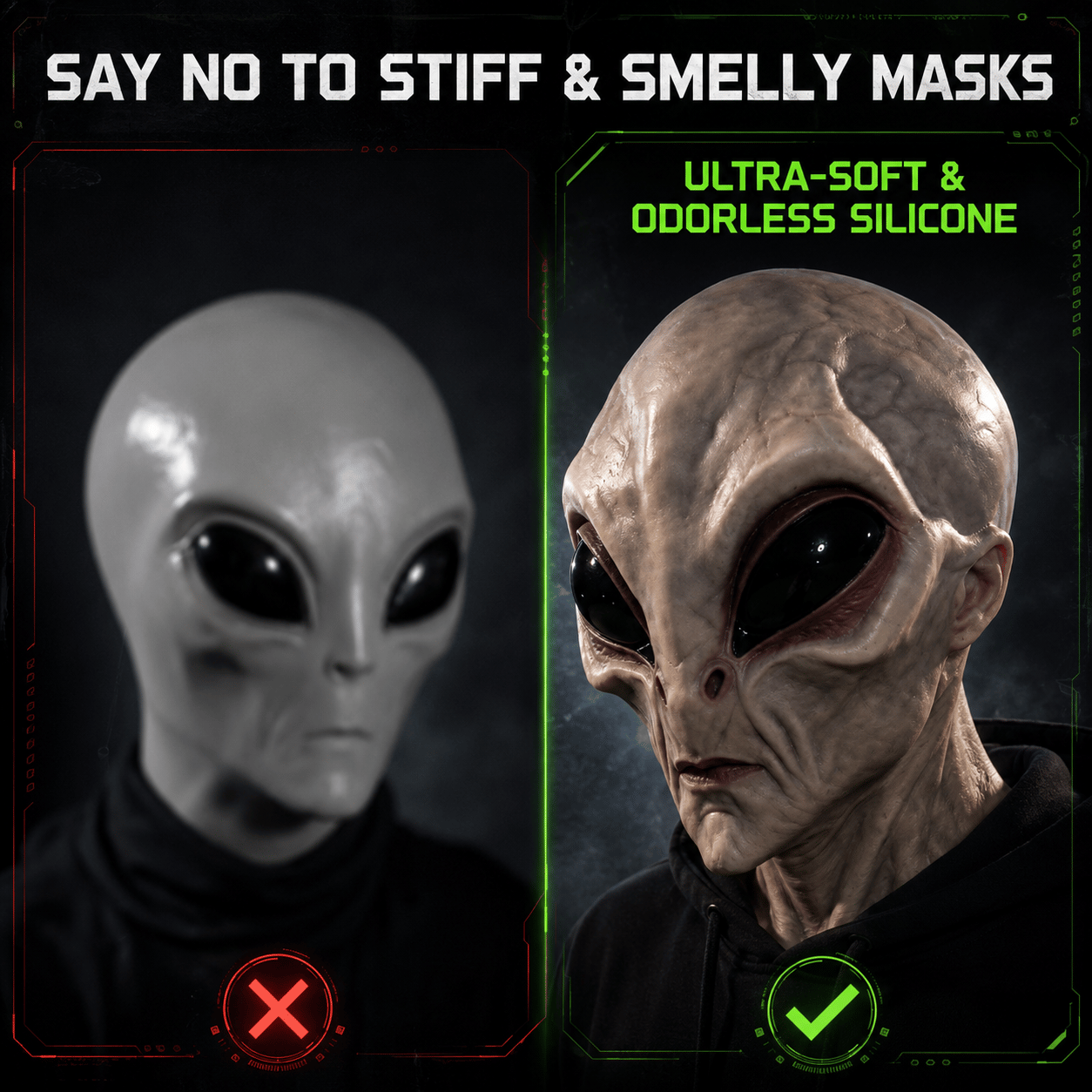 🎁Last Day Promotion 49% OFF🔥Lifelike Alien Silicone Mask