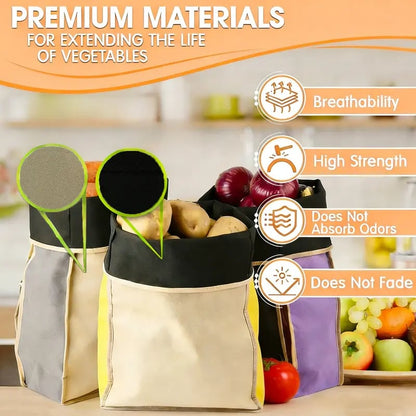 🎁LAST DAY 50% OFF- Reusable Self Sealing Potato & Onion Storage Bags