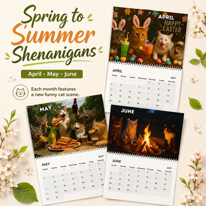 🔥Last Day 50% OFF 🍺🐱Drunk Cats 2027 Calendar