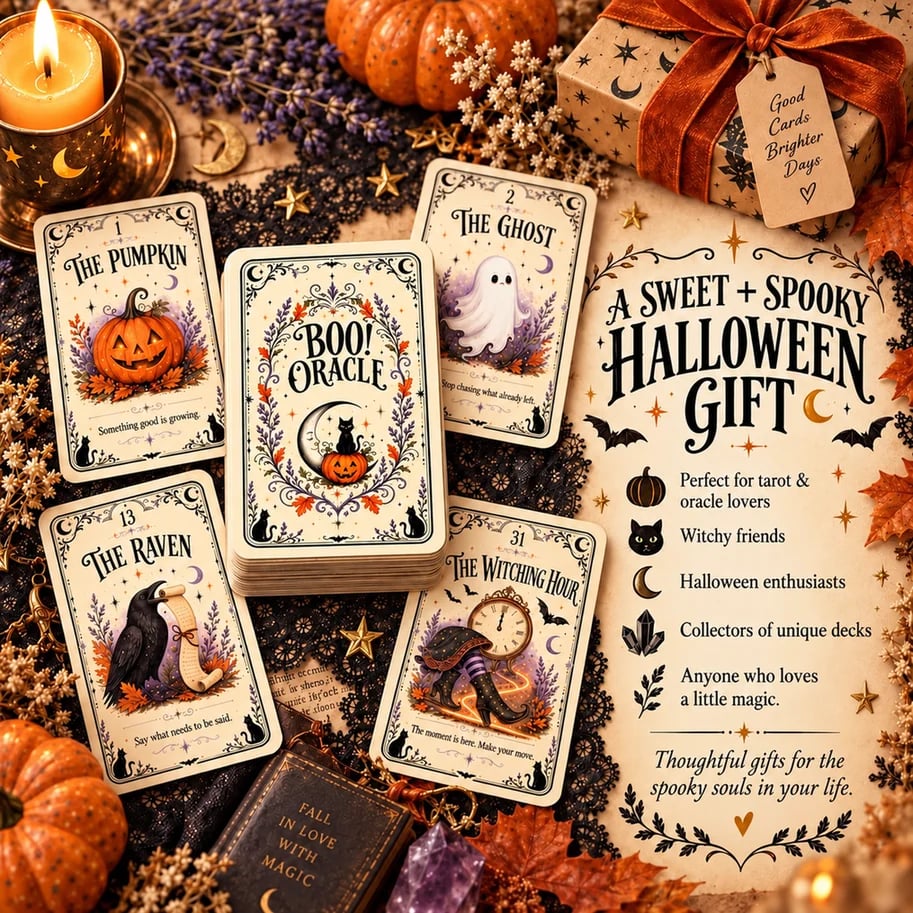🎃 🔮31 Nights of Halloween™ Oracle Deck | 31 Daily Spooky Messages for October