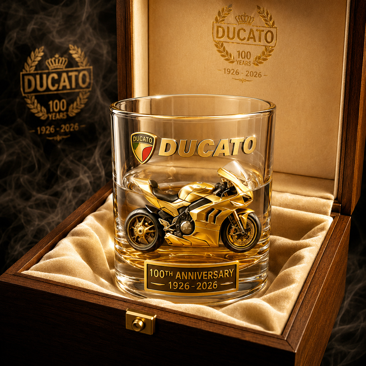 🍺Ducati 100th Anniversary Whiskey Glass
