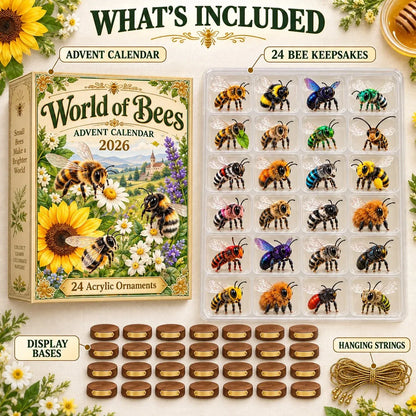 🐝 World of Bees 2026 Advent Calendar | 24 Unique Pollinator Keepsakes 🌿