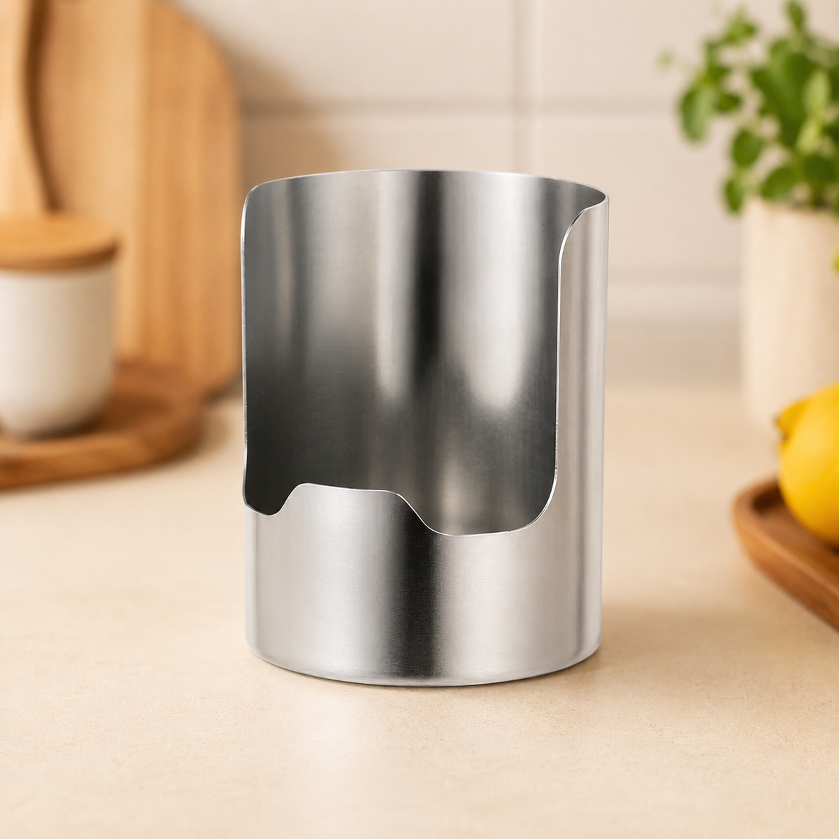 🍴✨ Sleek Stainless Steel Kitchen Utensil Holder – Durable, Rust-Resistant & Easy-Clean Storage