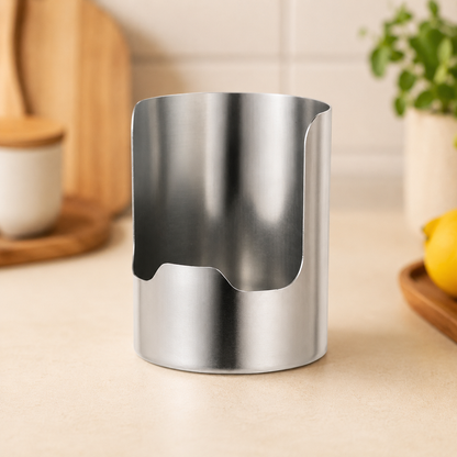🍴✨ Sleek Stainless Steel Kitchen Utensil Holder – Durable, Rust-Resistant & Easy-Clean Storage