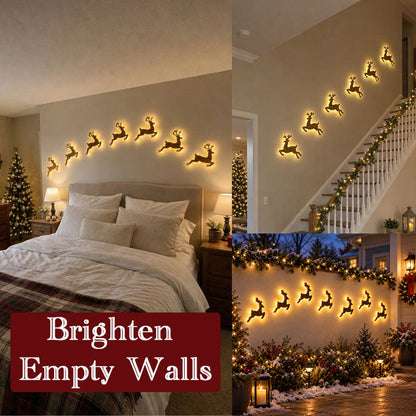🦌Glowing Christmas Reindeer Wall Light – Cozy Festive LED Decor