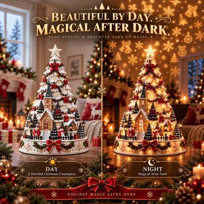 🏆 60,000+ Sold - 🎄MerryRealm™ Christmas Village Lightscape Tree