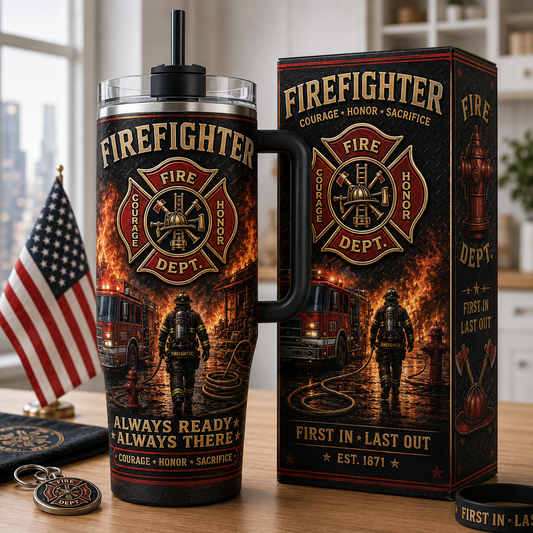 🚒Courage • Honor • Sacrifice Firefighter Tumbler