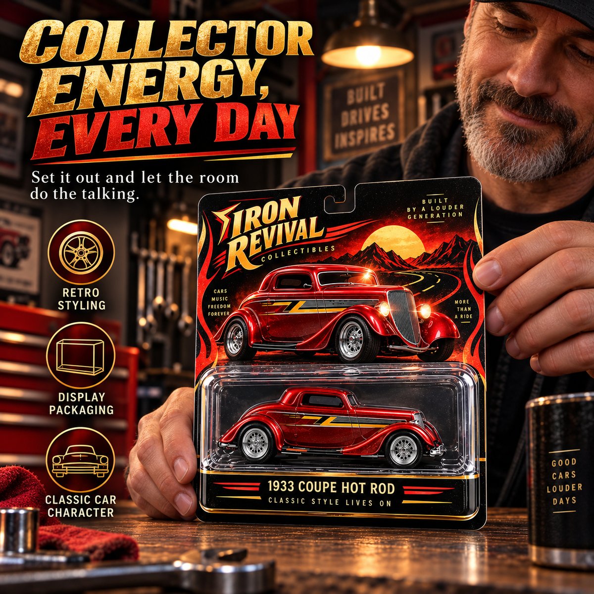 ZZ Top ’33 Ford Coupe Hot Rod 'Eliminator' Die-Cast Collectible