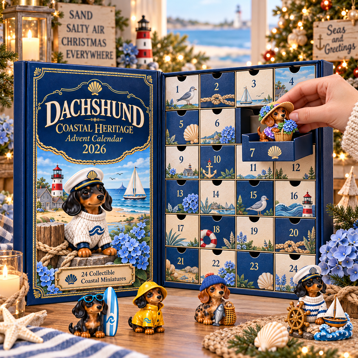 24 Days by the Sea — Dachshund Coastal Heritage Advent Calendar 2026