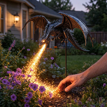 🐉 Solar Dragon Fire Garden Light