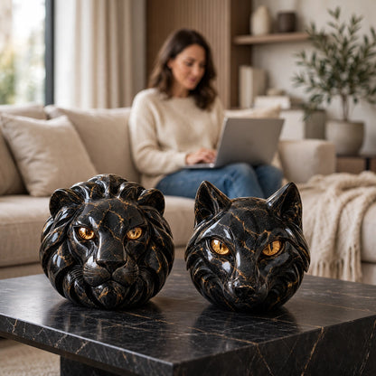 🔥Luxury Guardian Animal Stone Sculpture- ✨Elegant Home Décor & Gift-Ready Art Piece