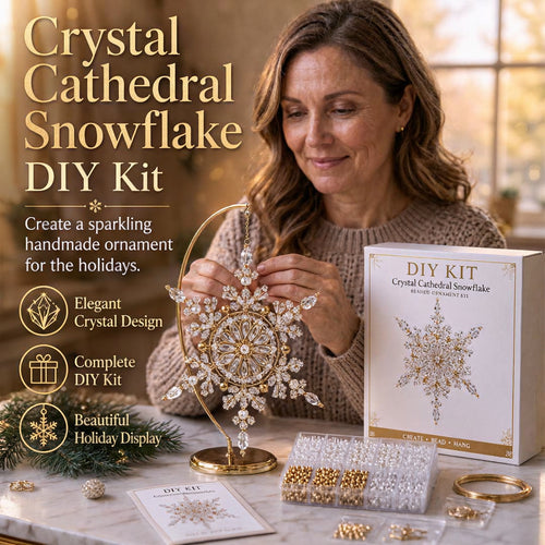 Beaded Snowflake Ornament DIY Kit