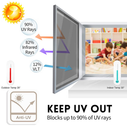 🪟☀️ Daylight Privacy & Heat Shield Film – UV-Blocking Window Cover for Home & Office