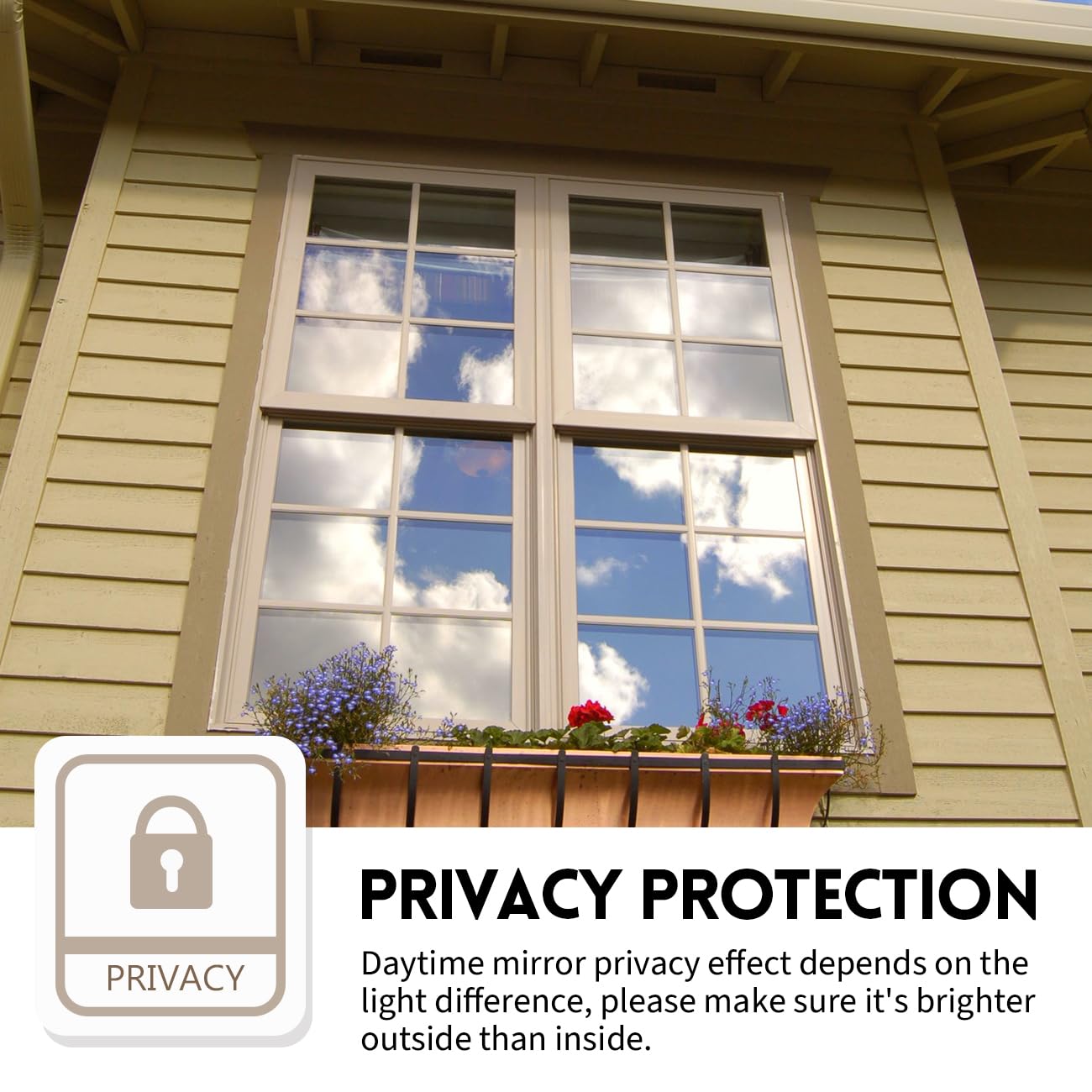 🪟☀️ Daylight Privacy & Heat Shield Film – UV-Blocking Window Cover for Home & Office