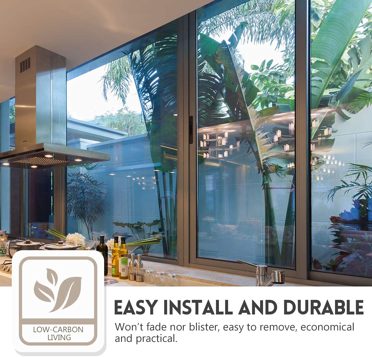 🪟☀️ Daylight Privacy & Heat Shield Film – UV-Blocking Window Cover for Home & Office