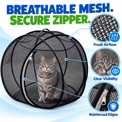 🔥🐱 Pop-Up Cat Playpen 🌿 Fresh Air, Safe Space, Happy Cat