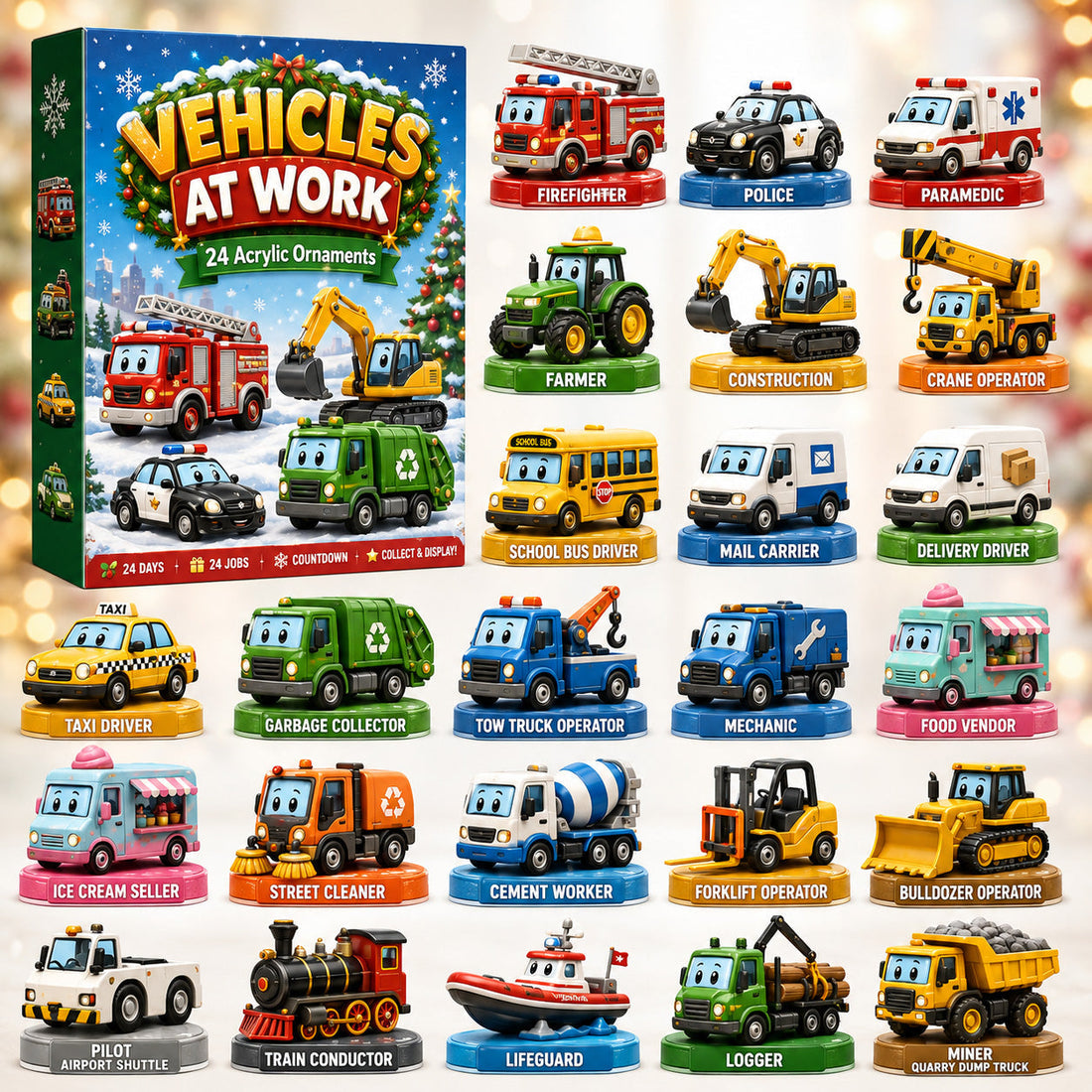 🚒🚜 2026 Working Vehicles Advent Calendar – 24 Days of Trucks, Machines & Job-Site Surprises