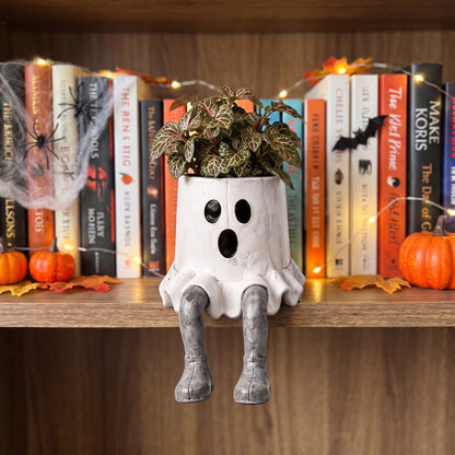 🎁The Quirky Ledge Friend: Handcrafted Shelf Bloom Pot