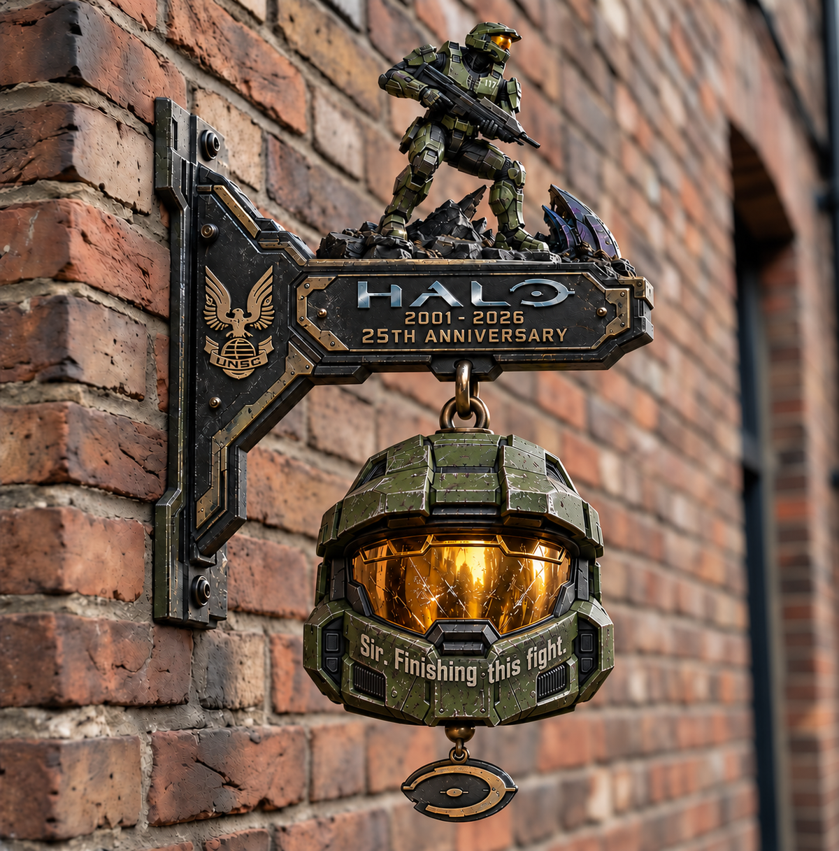 Halo 2001–2026 25th Anniversary Master Chief Helmet Wall Bell