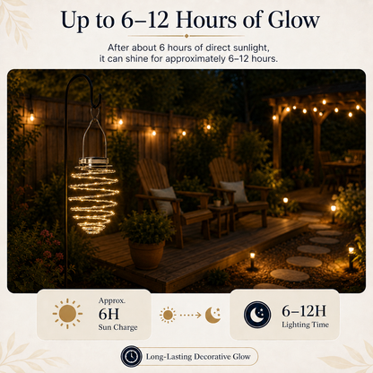 Solar Spiral Hanging Light